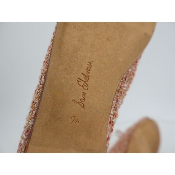 Sam Edelman Zooey Ballet Flats Womens Size 7.5 Tweed Bow Slip on Shoes Comfy - Picture 9 of 14